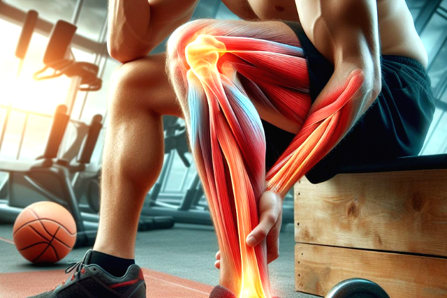 tendinite a la jambe avec un masazas pistole